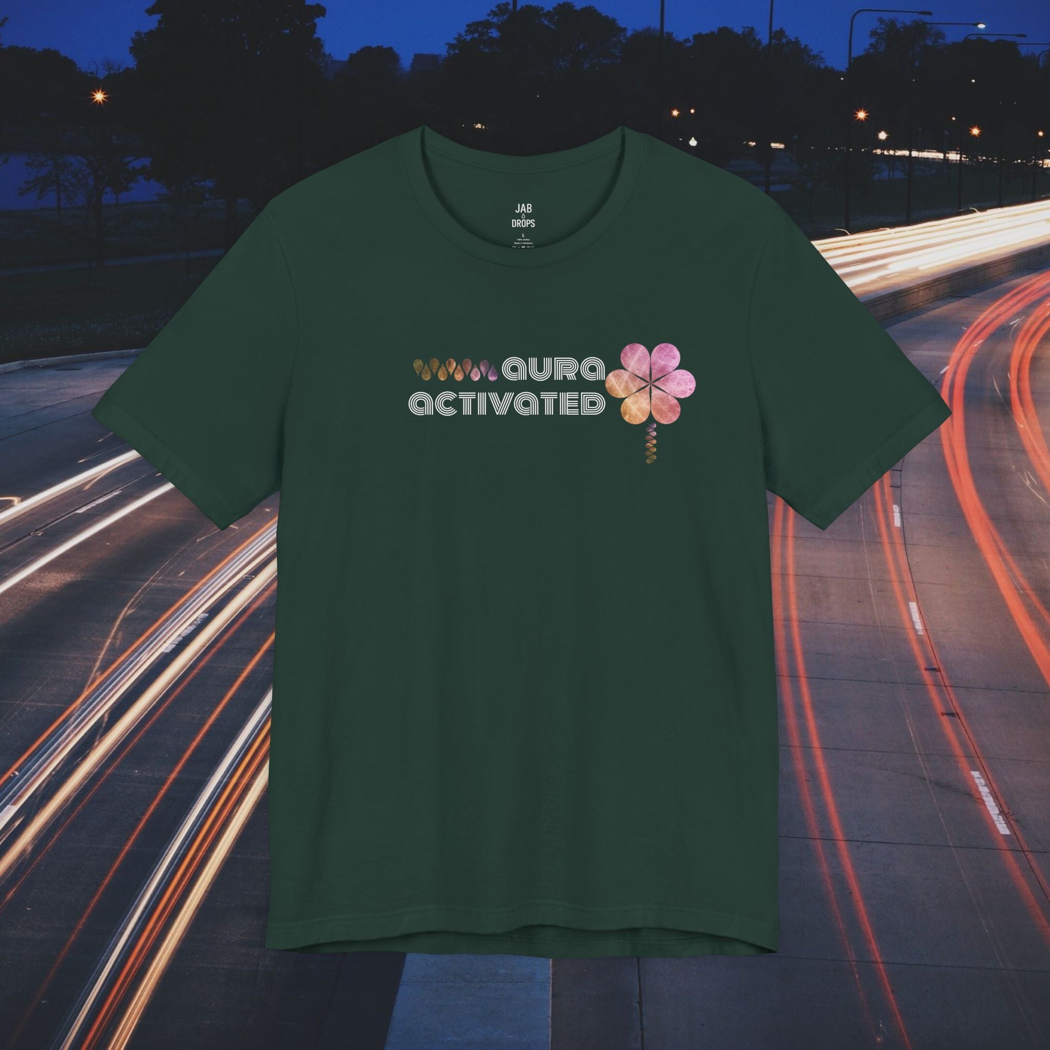 Aura Activated Message Tee: Yellow