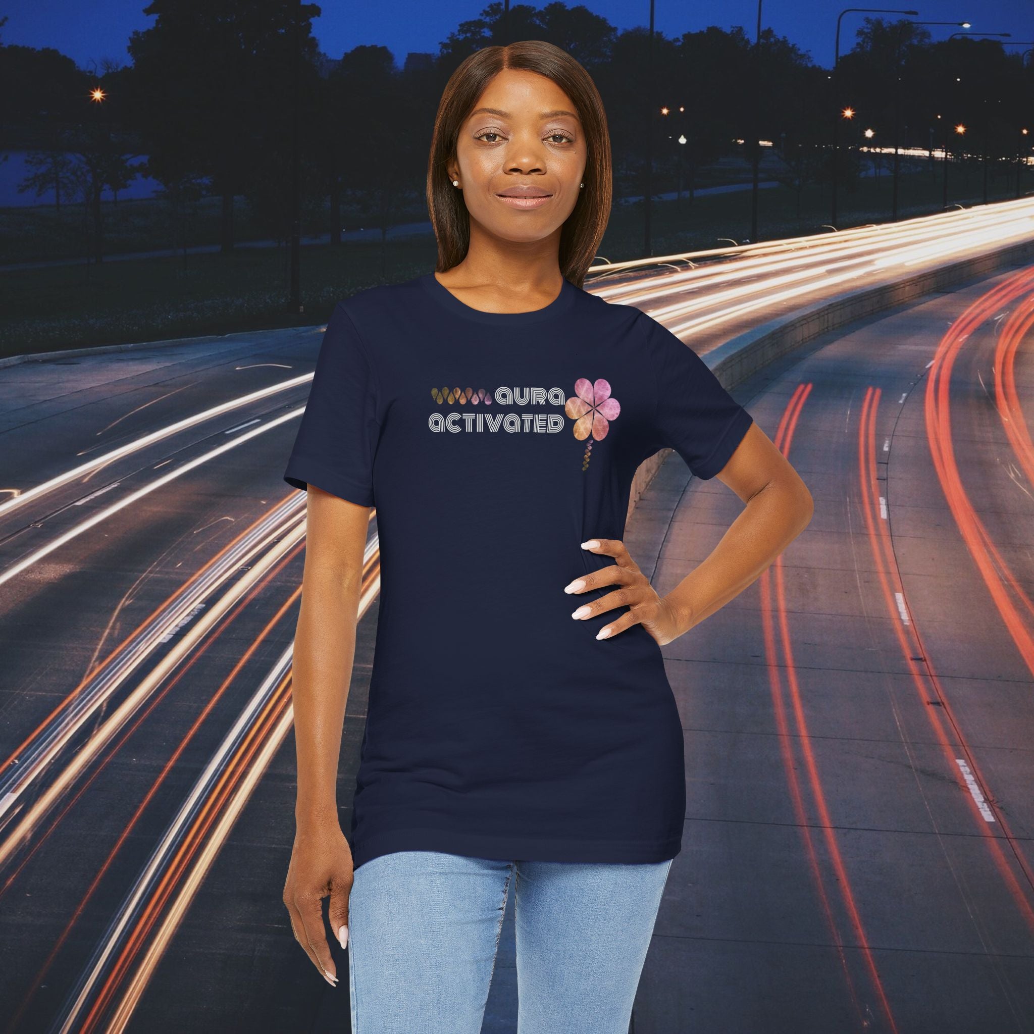 Aura Activated Message Tee: Yellow