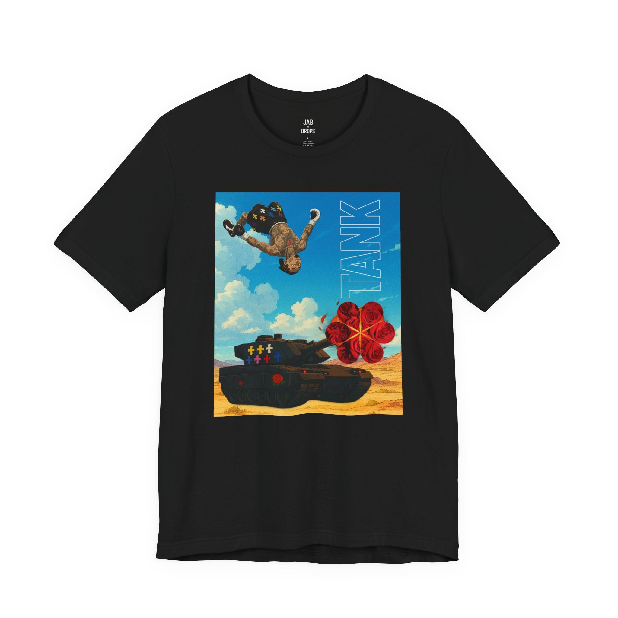 Tank Backflip Sky Tee – Jab Drops