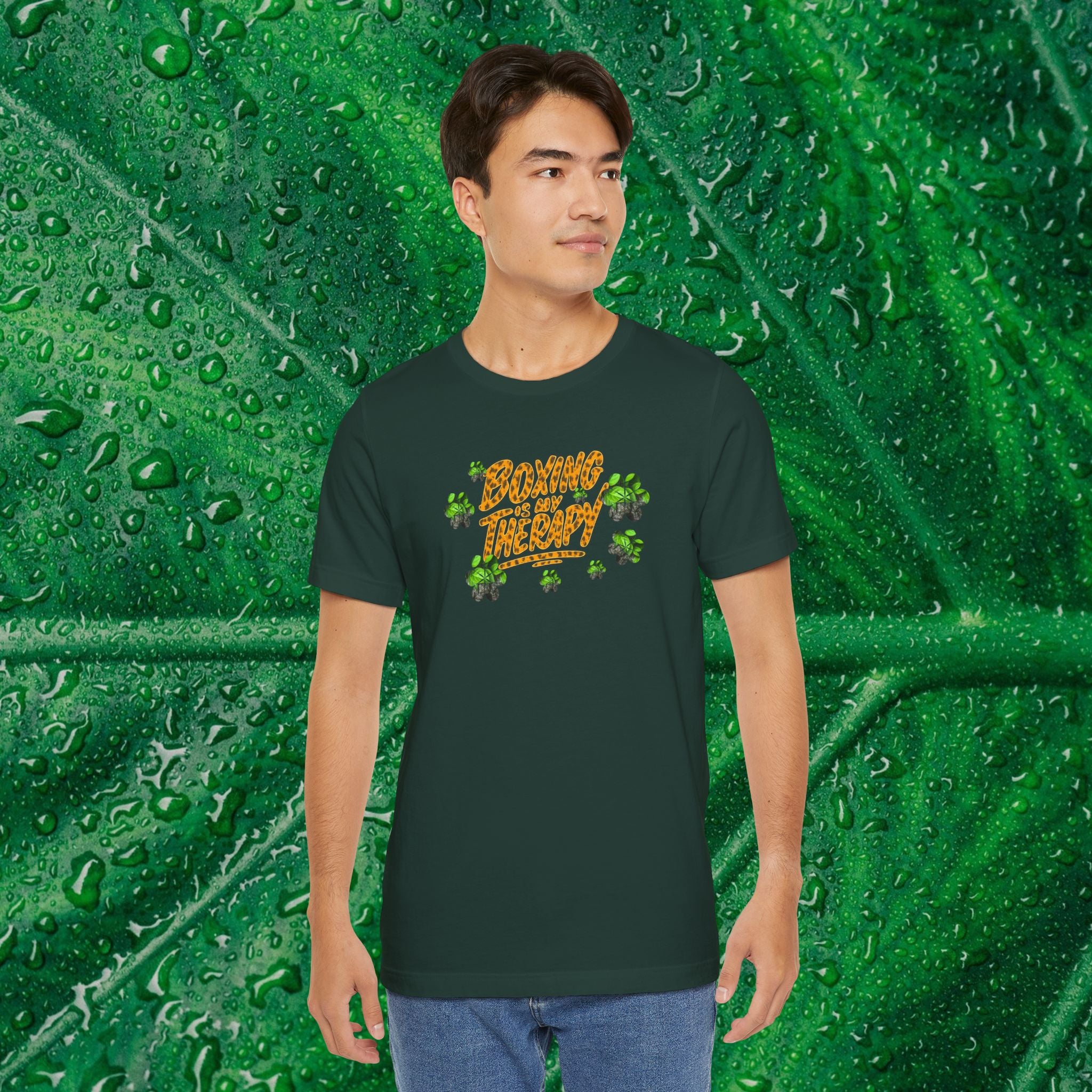 Leaf Drop Leopard Print Tee