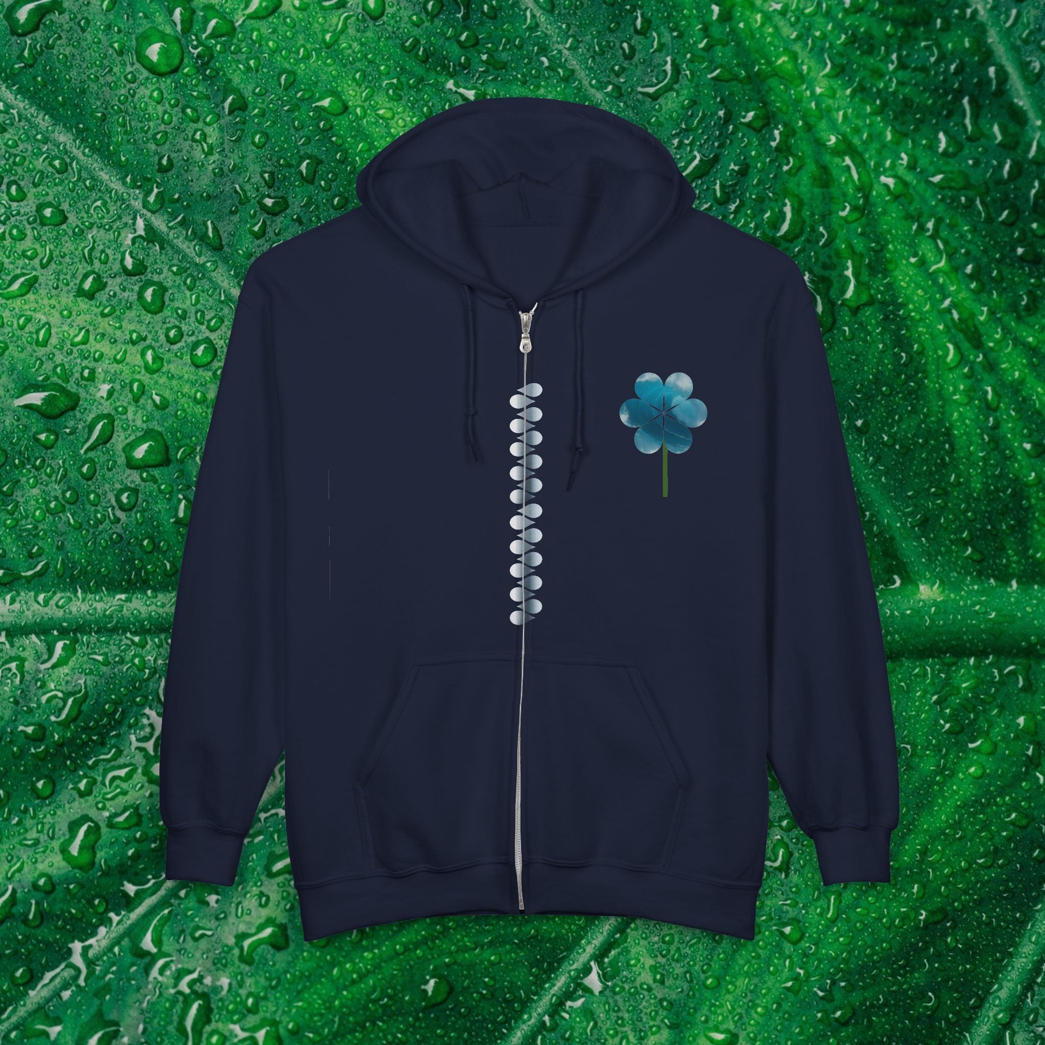 Drop Petals Full Zip Hoodie