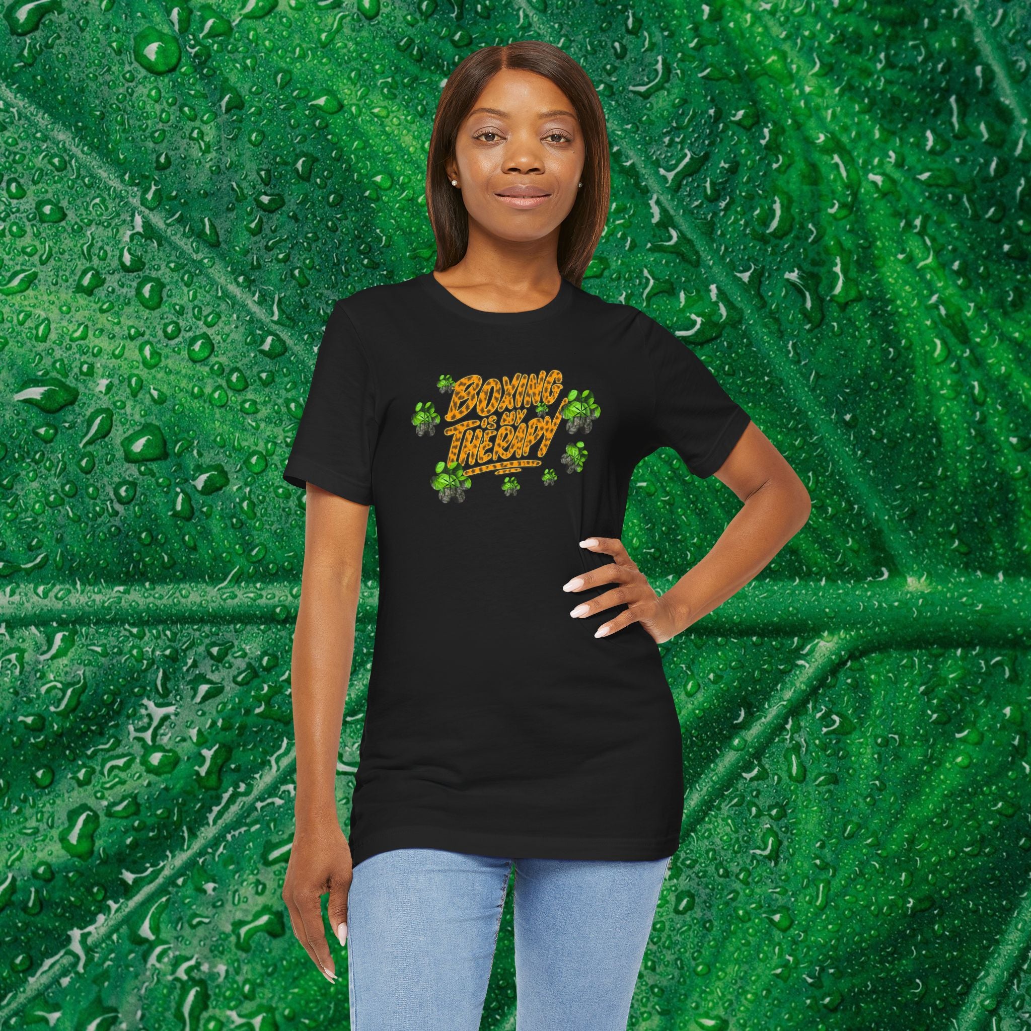 Leaf Drop Leopard Print Tee